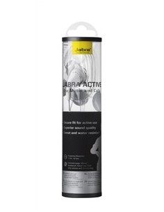 Jabra Active - Auriculares de oído interno deportivos con cable y con micrófono/mando a distancia, color blanco: Kiwiku.com: Ele 2