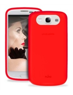 carcasa fluo roja tacto seda galaxy s3 puro 2