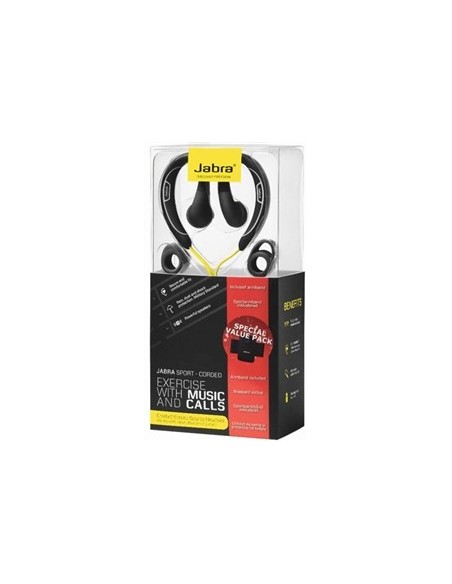 Jabra Sport Corded X-mas Pack - Auriculares in-ear, negro y amarillo: Kiwiku.com: Electrónica