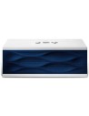 Altavoz inalámbrico jambox azul con tapas blancas jawbone