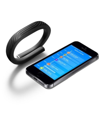 Jawbone UP24 - Pulsera para seguimiento de actividad (Bluetooth, compatible iOS y Android, talla L)- Negro: Kiwiku.com: Electrón