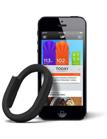 pulsera up negra talla mediana jawbone