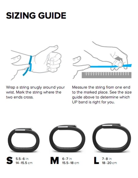 Jawbone UP - Pulsera para seguimiento de actividad (Bluetooth, compatible Android y iOS), talla L, color azul claro: Kiwiku.com: