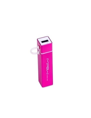 batería externa rosa microusb 2600 mah mipow