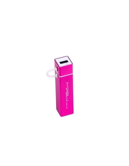 batería externa rosa microusb 2600 mah mipow