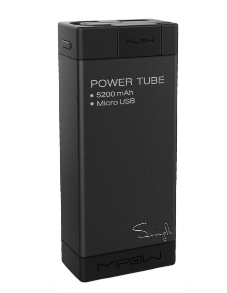 batería externa negra microusb 5200 mah 2.1 amp mipow