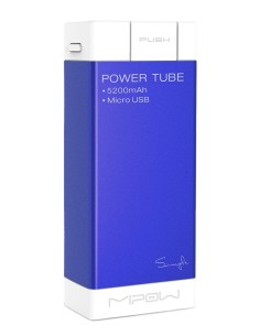 batería externa azul microusb 5200 mah 2.1 amp mipow