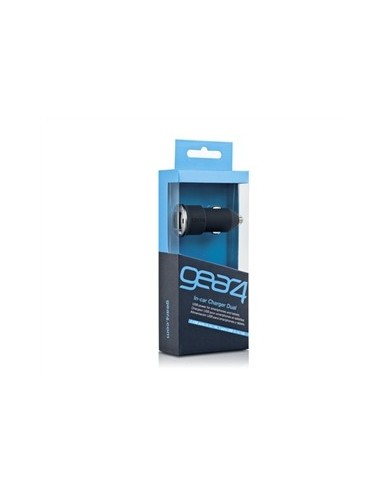cargador coche dual sin cables gear4 (2.1/1 amp)