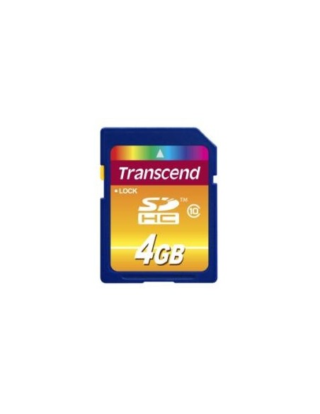 Transcend TS4GSDHC10E - Tarjeta de memoria SecureDigital de 4 GB (clase 10): Kiwiku.com: Informática