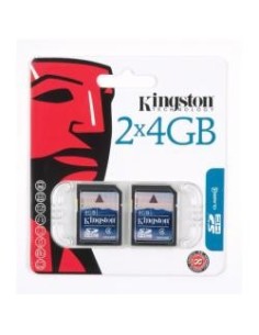 Kingston - Tarjeta de memoria SDHC 4 GB Pack de 2 clase 4: Kingston: Kiwiku.com: Informática