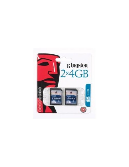 Kingston - Tarjeta de memoria SDHC 4 GB Pack de 2 clase 4: Kingston: Kiwiku.com: Informática