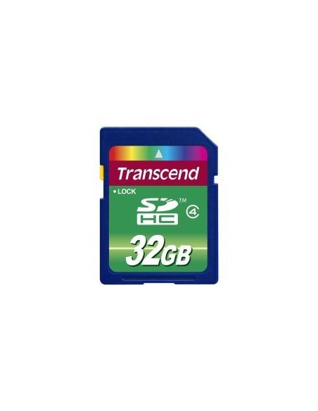 Transcend TS32GSDHC4 - Tarjeta de memoria SecureDigital de 32 GB (clase 4), azul: TRANSCEND: Kiwiku.com: Informática