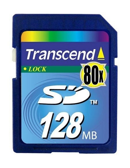 Transcend TS128MSD80 - Tarjeta de memoria SD de 128 MB