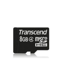 Transcend TS8GUSDHC4 - Tarjeta de memoria flash micro SDHC de 8 GB: Transcend: Kiwiku.com: Informática