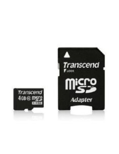 Transcend Tarjeta de Memoria 4gb Microsdhc TS4GUSDHC10