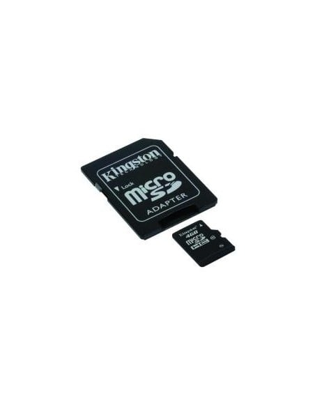 Kingston SDC10/4GBSP - Tarjeta microSD de 4 GB (clase 10, UHS-I, solo tarjeta), negro: Kingston: Kiwiku.com: Informática