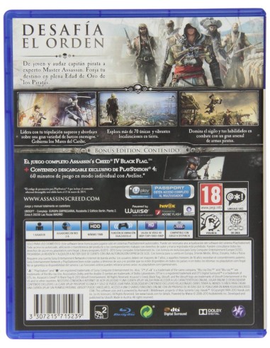 PS4 ASSASSIN S CREED 4 BLACK