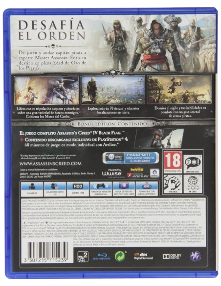 PS4 ASSASSIN S CREED 4 BLACK