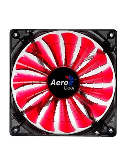 Ventilador int. aerocool shark red 12x12 con rodamientos dinamicos SHARKRED kiwiku.com