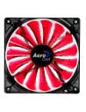 Ventilador int. aerocool shark red 14x14 15 aspas con rodamientos dinamicos fdb