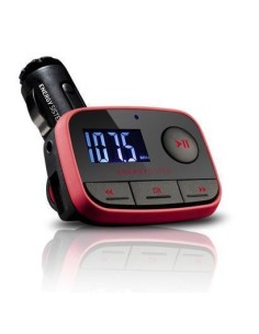 Energy Sistem Car Mp3 F2 Racing Red - Reproductor MP3 para coche con transmisor FM (Fm-T, lector tarjetas, USB-Host, Line-In), R