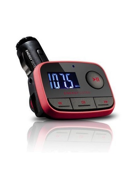 Energy Sistem Car Mp3 F2 Racing Red - Reproductor MP3 para coche con transmisor FM (Fm-T, lector tarjetas, USB-Host, Line-In), R