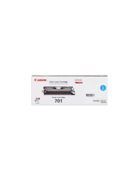 Toner canon mf8180c/lbp5200 cyan (cartridge 701l) baja capacidad