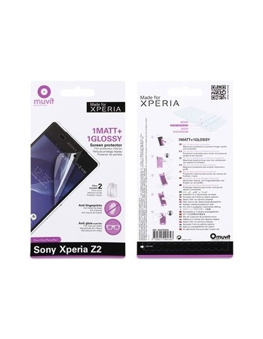 set de dos protectores de pantalla sony xperia z2 made for xperia SESCP0020 kiwiku.com