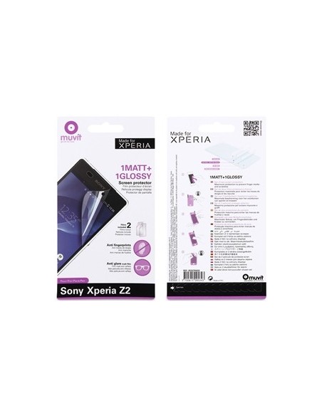 set de dos protectores de pantalla sony xperia z2 made for xperia SESCP0020 kiwiku.com