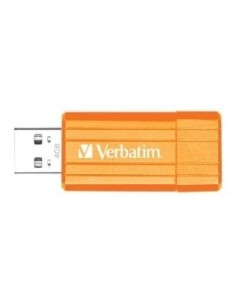 Memoria usb 4GB Pinstripe Volcanic Naranja