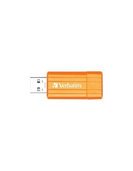 Memoria usb 4GB Pinstripe Volcanic Naranja