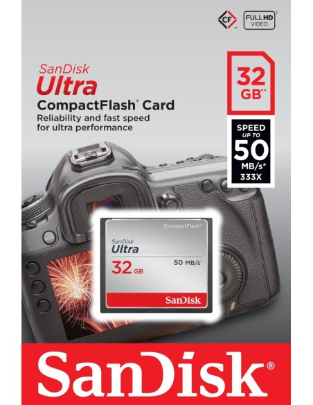SanDisk Ultra - Tarjeta de memoria flash - 32 GB - CompactFlash SDCFHS-032G-G46 kiwiku.com