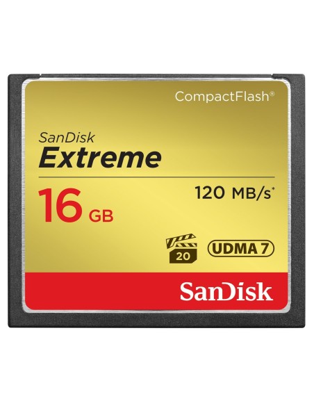 SanDisk Extreme - Tarjeta de memoria flash - 16 GB - CompactFlash SDCFXS-016G-X46 kiwiku.com