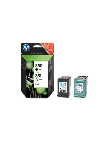 HP 350 amp 351 - Cartucho de tinta original, negro, cian, magenta, amarillo: HP: Kiwiku.com: Oficina y papelería