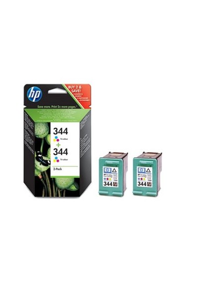 Pack 2 cartuchos de tinta 3 colores n° 344