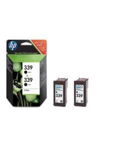 Pack 2 cartuchos de tinta negra n° 339 21ml.