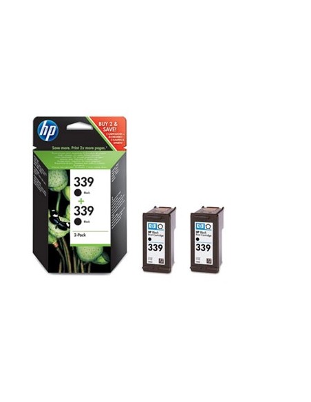 Pack 2 cartuchos de tinta negra n° 339 21ml.