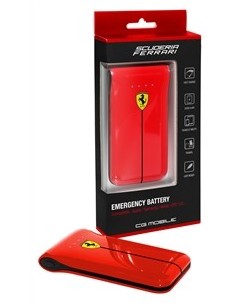 batería externa roja 2 microusb 2500 mah ferrari 2