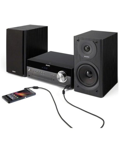 Sony CMT-SBT300W - Microcadena de 100W (estéreo, DLNA, AirPlay, Bluetooth), negro - Electrónica - Kiwiku.com
