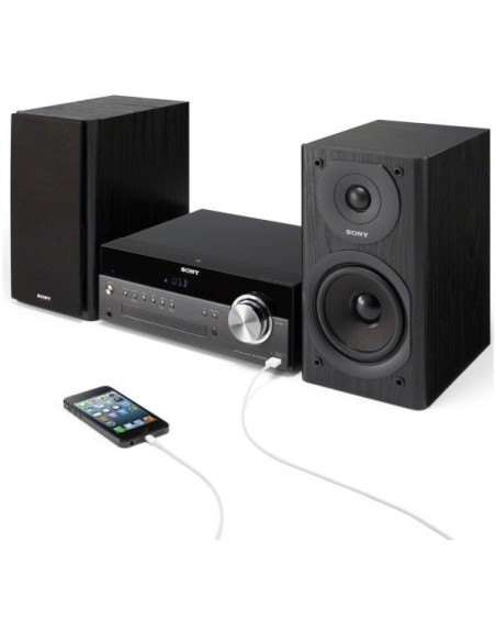 Sony CMT-SBT300W - Microcadena de 100W (estéreo, DLNA, AirPlay, Bluetooth), negro - Electrónica - Kiwiku.com