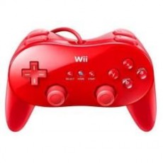 Wii mando clasico pro rojo