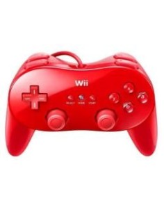 Wii mando clasico pro rojo