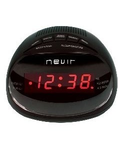 Nevir NVR-333 DD - Radio (Reloj, Digital, FM, 0,5W, 5,7 cm, LED) Negro: NEVIR: Kiwiku.com: Electrónica