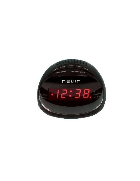 Nevir NVR-333 DD - Radio (Reloj, Digital, FM, 0,5W, 5,7 cm, LED) Negro: NEVIR: Kiwiku.com: Electrónica