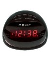 Radio reloj despertador nevir nvr-333 negro digital alarma dual