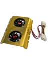Ventilador doble con disipador para disco duro