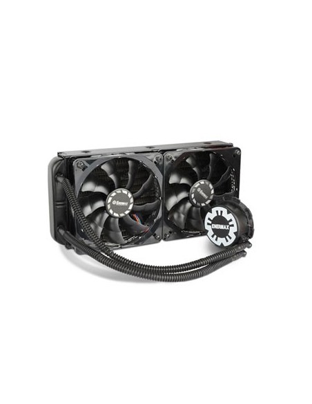 Ventilador disipador liquido enermax elc240 gaming ultrasilencioso para cpu 2 x 12 cm negro