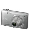 Kit camara digital nikon coolpix s5200 plata 16 mp litio zo 6x  hd 3d lcd 3" wifi + estuche + 5 años