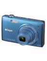 Kit camara digital nikon coolpix s5200 azul 16 mp litio zo 6x  hd 3d lcd 3" wifi + estuche + 5 años