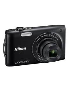 Kit camara digital nikon coolpix s3200 negro 16 mp zo 6x hd lcd 2.7" litio + 5 años de garantia